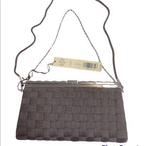 NWT Kate Landry Basket Weave Clutch Purse